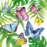 Salvrätikud "Tropical Butterflies"
