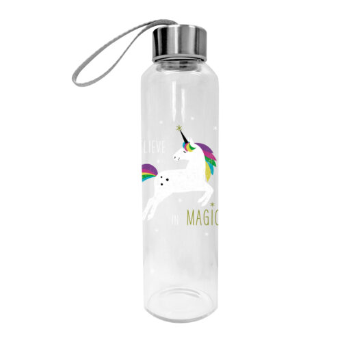 klaasist veepudel Unicorn